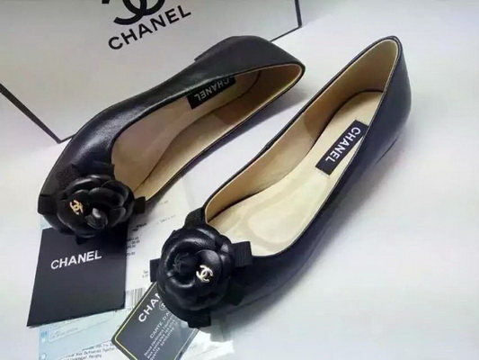 CHANEL Shallow mouth flat shoes Women--132